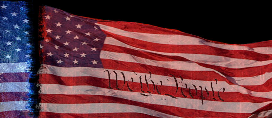 Torn Bipartisan Flag