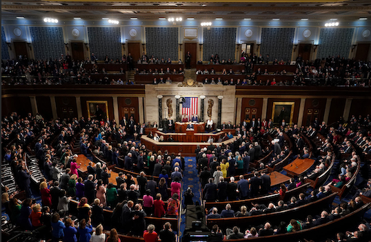 image of joint session of congress for state of the union