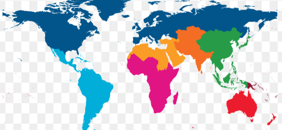 globalist map of ten regions