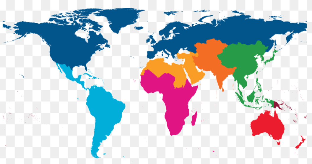 globalist map of ten regions